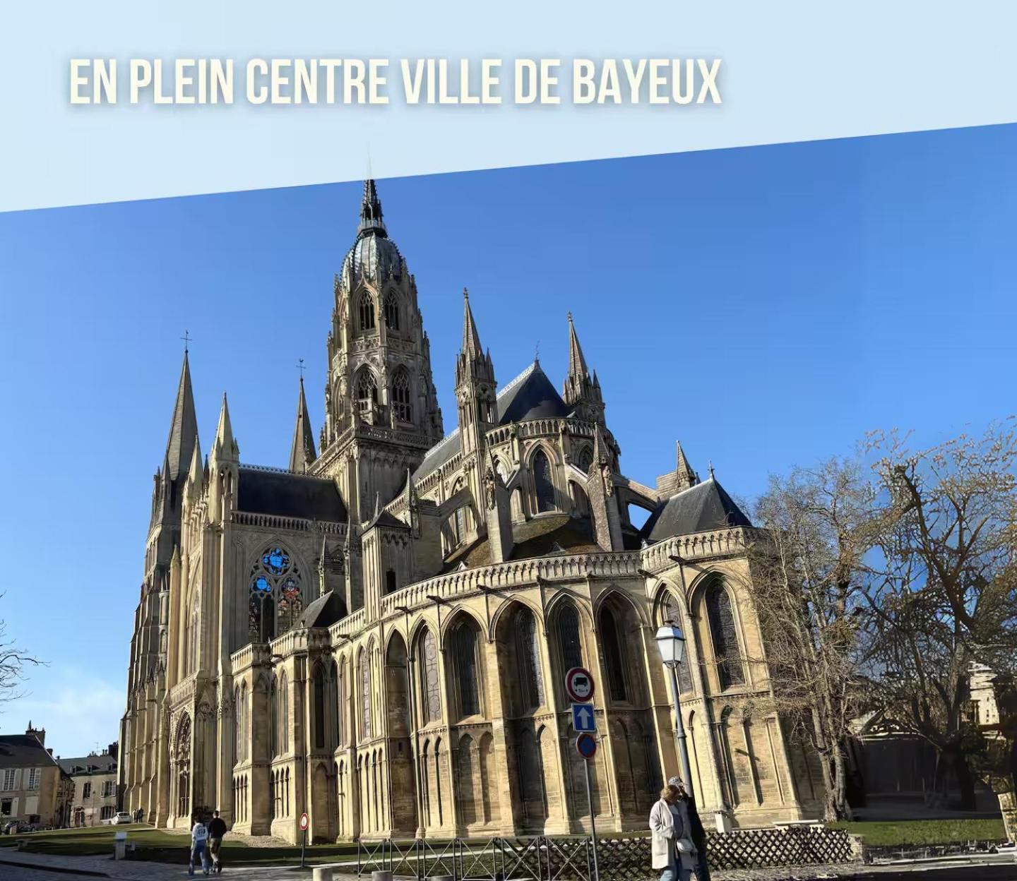 Les Remparts Apt Spacieux 1 Er Etage Renove Joliment Decore Bien Equipe Plein Centre Bayeux Proche Plages Du Debarquement Parking Gratuit A Proximite Buitenkant foto